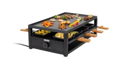 Princess 01.162655.01.001 Raclette 8 Pfännchen, Antihaftbeschichtung Schwarz