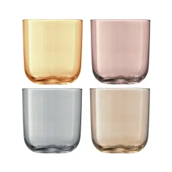 LSA International Becher-Set Polka Silber Glas 0.42 l - Farbe: metall - Becher-Set