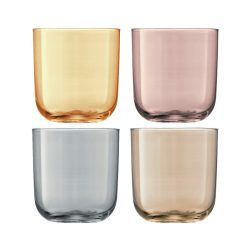 LSA International Becher-Set Polka Silber Glas 0.42 l - Farbe: metall - Becher-Set