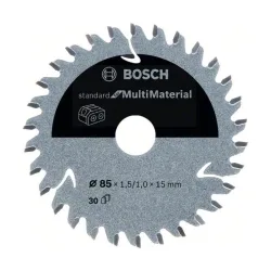 Bosch Accessories Kreissägeblatt Ø 85x15x1,5mm 30 HLTCG HM Standard for MultiMaterial 2608837752 Kreissägeblatt 85 x 15