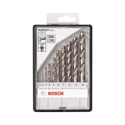 Bosch Accessories 2607010535 HSS Metall-Spiralbohrer-Set 10teilig 1 mm, 2 mm, 3 mm, 4 mm, 5 mm, 6 mm, 7 mm, 8 mm, 9 mm,