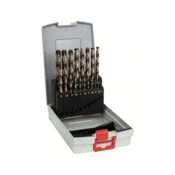 Bosch Accessories 2608587014 HSS Metall-Spiralbohrer-Set 19teilig 1 mm, 1.5 mm, 2 mm, 2.5 mm, 3 mm, 3.5 mm, 4 mm, 4.5