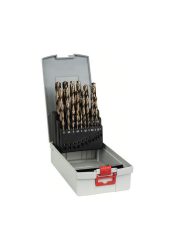 Bosch Accessories 2608587018 HSS Metall-Spiralbohrer-Set 25teilig 1 mm, 1.5 mm, 2 mm, 2.5 mm, 3 mm, 3.5 mm, 4 mm, 4.5