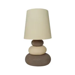 Näve Stoney Tischleuchte Keramik Natur 31 cm