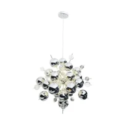 Näve Explosion Copper Pendelleuchte Chrom 65 cm