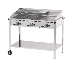 HENDI, Gasgrill, HENDI GREEN FIRE 3 BRENNER Gasgrill, Produkte & Wohnen