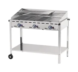 HENDI, Gasgrill, HENDI GREEN FIRE 3 BRENNER Gasgrill, Produkte & Wohnen