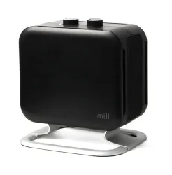Mill Compact Fan Heater with Alu foot - black Heizlüfter – schwarz