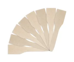 Bestron DWS8 Holzspatel – Grillzange/Grillbesteck – beige