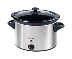 Bestron ASC350 Slow Cooker – Dampfgarer – schwarz / grau