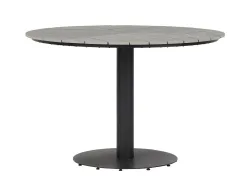 Schou Gartentisch Hector Ø113 cm Schwarz/Grau