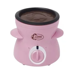 Bestron Kompaktes Schokoladenfondue/Schmelzer DCM043P Schokoladenfonduer – Schokofondue – pink