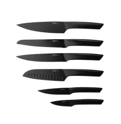 Björn Jensen Küchenmesser Set 6 tlg. Schwarz