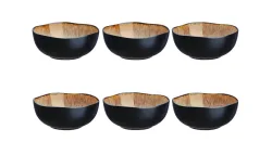 Björn Iris Schalen Set 6 tlg. Schwarz