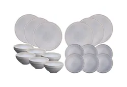 Björn Stone Essentials Service Geschirr Set 18 tlg. Grau