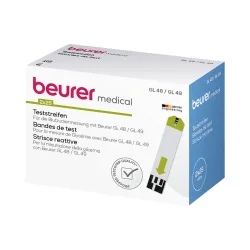 Beurer Teststreifen GL 48/49 2x25 Stk. – Gesundheit Zubehör – weiss
