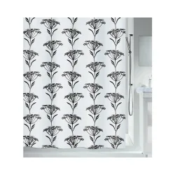 Spirella Naturesign Textilduschvorhang 180x200cm Schwarz