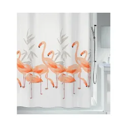 Spirella Duschvorhang Flamingo | 180 × 200 cm