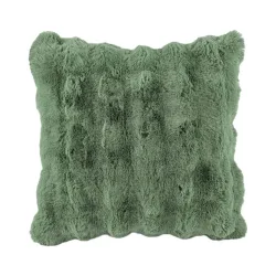 Tiseco - Kissen Bubble Rabbit Stripe, 45 x 45 cm, Dunkelgrün