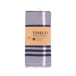 Tiseco - Küchentuch Bio-Baumwolle 3er-Set, 50 x 80 cm, Blau