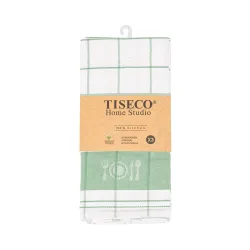 Tiseco 9585GREENSMOKE Küchentuch 3 Stk. Grün