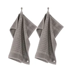 Tiseco - Frottiertuch quadratischh PHARAO - 2er Set, 50 x 50 cm, Taupe