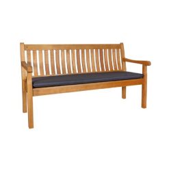 Contini - 3er Sitzbank mit Kissen anthrazit Eucalyptus, One Size