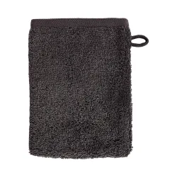 Tiseco - Waschhandschuh EDEN - 2er Set, 15 x 21 cm, Gewittergrau