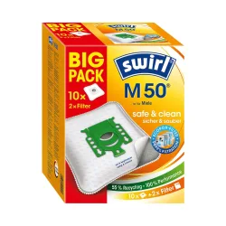 Swirl M 50 Big Pack EcoPor Staubsaugerbeutel – Staubsaugerbeutel/Staubbeutel