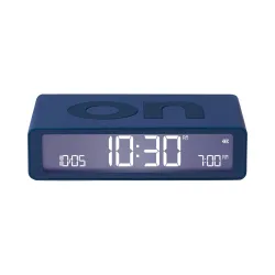 LEXON Wecker Flip Classic LR157DB9 dunkelblau, USB-C