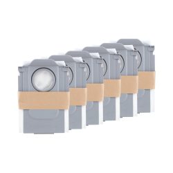 Roborock Staubbeutel 6 Stück Staubbeutel für Roboter – Staubsauger Roboter Zubehör – grau