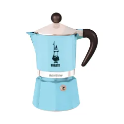 BIALETTI, HOME & LIVING, RAINBOW Blau - 3 Becher, Produkte & Wohnen, Household & Kitchen, Kaffee- & Teemaschinen, Espressokanne