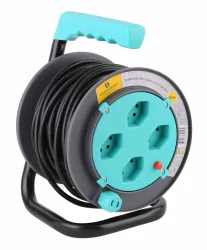 SCHOENENBERGER Kabelrolle 15m 89.100.15TU COLOR t&uuml;rkis/schwarz