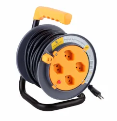 Schönenberger 4 x T13 Kabelrolle 15m orange