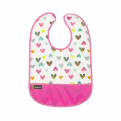 Kushies CleanBib Lätzchen ohne Ärmel 6-12 Monate Herzen