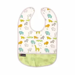 Kushies CleanBib Lätzchen ohne Ärmel 6-12 Monate Safari