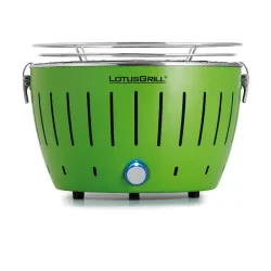 LotusGrill Small grün G280 Holzkohlegrill – Holzkohlegrill/Kohlegrill – limettengrün