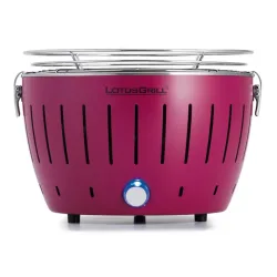 LotusGrill Small lila G280 Holzkohlegrill – Holzkohlegrill/Kohlegrill – pflaumenlila