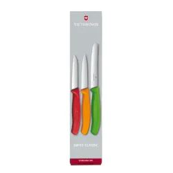 Victorinox Gemüsemesser 3er Set rot/orange/grün