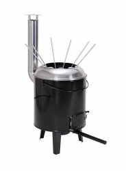 BBQ Dragon 8 teiliger Erlebnisofen Grill – Holzkohlegrill/Kohlegrill