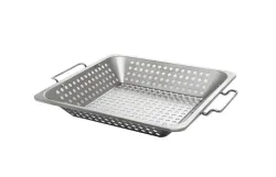 Broil King Grosser Gemüsekorb – Grillschale/Grillpfanne/Grillgeschirr – edelstahl