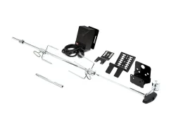 Broil King Premium Universal Drehspiess-Set – Grill Ablage/Grill Rollwagen/Grill Erweiterung – schwarz
