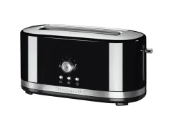 Kitchenaid - 5KMT4116EOB Onyx Schwarz, Toaster mit manueller Bedienung und langen Schlitzen