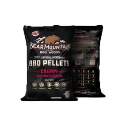 BearMountain Cherry 9 kg Pellets – Holzkohle/Briketts/Grill Anzünder – schwarz