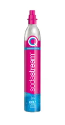 Sodastream Kohlensäure Zylinder 60 l CQC Zylinder+Füllung Co2 – Kohlensäure Zylinder für Wassersprudler – pink