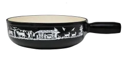 Heidi Cheese Line Caquelon Alpes 23cm schwarz