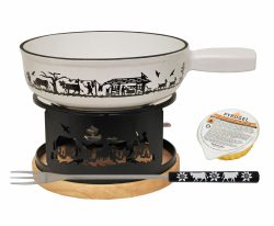 Heidi Cheese Line Alp Set weiss Fondueset – Fondue Set