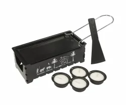 Heidi Cheese Line Alpe XL Raclettegrill – Raclette Ofen/Raclette Grill – schwarz