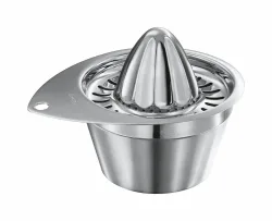 Rösle Zitronenpresse 0.5l – Entsafter/Saftpresse/Zitruspresse – silber
