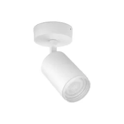 Philips Hue White & Col, Amb, Fugato Spot 1 flg, weiss 350lm – Deckenlampe/Wandlampe